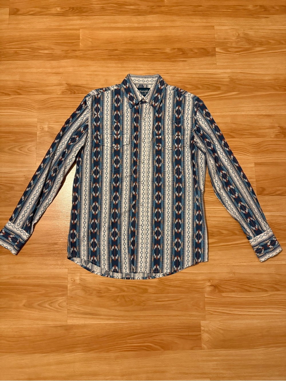 Wrangler Men's Checotah Aztec Pearl Snap